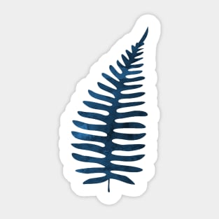 Blue Fern Leaf Sticker